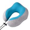 Feilx Travel Pillow 100% Pure Memory Foam Neck Pillow, Comfortable & Breathable Cover, Machine Washable, Lightweight for Children Kids Plane Travel Home Office Use (Color : C) view 3