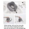 Feilx Travel Pillow 100% Pure Memory Foam Neck Pillow, Chin and Neck Support Cushion U Shaped Portable Travel Pillow for Kids Adults Aircraft Car Train Office view 3