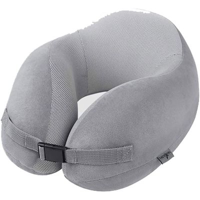 Feilx Travel Pillow 100% Pure Memory Foam Neck Pillow,U Shaped Neck Pillow, Ultra Soft Comfortable Cushion for Neck Support, Lightweight Portable Headrest, Machine Washable (Color : A)
