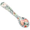 Polmedia Polish Pottery Spoon UNIKAT - Candid Carnation Pattern Handmade in Boleslawiec Poland + Certificate of Authenticity view 4