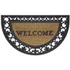 1 Pc of WRM1830FS6 Wrought Iron Rubber Mat Fleur De Lis Slice 18 X 30 view 1