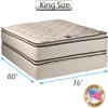 DS Solutions USA Coil Comfort 2-Sided Pillow Top King Mattress Set with Bed Frame Included - Sleep System with Enhanced Cushion Support, Orthopedic, Longlasting Comfort view 2