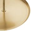 Kate and Laurel Laranya Modern Two Tier Tray; 12 x 12 x 15; White and Gold; Decorative Round Multi Tiered Tray for Display and Storage view 3