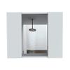 FM FURNITURE Draco Medicine Cabinet with Mirror, Double Door, and 1 External Shelf, White view 3