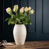 Belleek Field of Shamrocks Vase - White Flower Vase Handcrafted Fine Parian China Irish Decor, 6.3" W x 10" H view 3