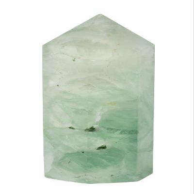 The Chrysalis Stone | Fluorite Point | 3.5 - 5 Tall | 1 Pc | Crystals and Healing Stones, Room Decor, Spiritual Gifts, Reiki, Chakra, Witchcraft, Yoga, Meditation Accessories