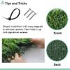 SunnyRoyal 9 Pcs Artificial Boxwood Panel 40"x40"3D Grass Wall Panels Greenery Backdrop Decor Privacy Hedge Fence Screen for Outdoor Indoor Backyard Garden Decoration, #04 Mixed view 3