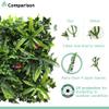 SunnyRoyal 6 Pcs Artificial Boxwood Panel 20"x20" 3D Grass Wall Panels Greenery Backdrop Decor Privacy Hedge Fence Screen for Outdoor Indoor Backyard Garden Decoration, Mixed Style 07 view 4