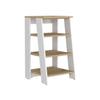 FM FURNITURE Phoenix Linen Cabinet with 3 Open Shelves, Light Oak/White view 3