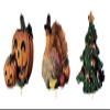 Seasonal Decorative Paper Towel Holder - Interchangeable Holiday Kitchen Decor - 6 Hand Painted Spring - Fall - Winter Tops - Christmas Paper Towel Holder -Top Holder Organizer Christmas view 2