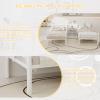 GNIXUU Metal Bunk Bed Twin Over Twin, Modern Bunk Beds with Ladder & Full-Length Guardrail, Heavy Duty Bunkbed Loft Bed for Teens, Adults, Space-Saving, Noise Free for Bedroom, White view 4