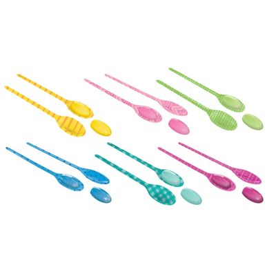 Amscan 270339 Easter Egg Relay Game-11 3/4" | Assorted Colors | 12 Pcs. Toys, Multicolor