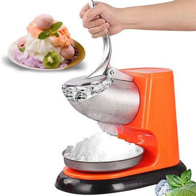 Electric Ice Shaver, Stainless Crusher, Snow Cone Maker for Commercia, Dual Stainless Steel Blades Shaved Ice Machine, Ice Shaver Snow Cone Maker for Cocktails, Ice Cream