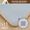 COSY HOMEER Extra Thick Bath Rugs for Bathroom - Anti-Slip Bath Mats Soft Plush Yarn Shaggy 100% Strong Mirco Polyeste Mat Living Room Bedroom Mat Floor Water Absorbent(Beige,16x24 - Inches) view 3