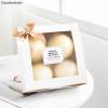Crysdaralovebi 10pcs White Paper Box DIY Handmade Cake Candy Packaging Cookies Wedding Delicious Baking Birthday Gfit Supplies Stickers (15x15x5cm,Box and Sticker) view 4