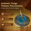 ARTIZANSTORE Solid Brass Sundial | Grow Old with Me Poem | 10 Inch Round Sundial for Garden | Robert Browning view 3