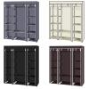 69" Portable Closet Wardrobe, Freestanding Closet Wardrobe with Non-Woven Fabric, Closet Storage Organizer with 12 Shelves and 1 Clothes Hanging Rails, Easy to Assemble (58" x 17" x 68.8", Gray) view 4