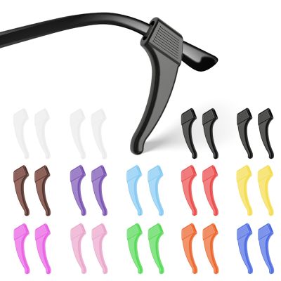 SMARTTOP 20 Pairs Anti-Slip Eyeglass Ear Grips Hook, Silicone Elastic Eyeglasses Temple Tips Sleeve Retainer,Anti Slide for Glassses