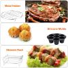Air Fryer Accessories for Ninja Chefman COSORI Ninja Gourmia Dash Power XL 3.6 4.2 5.8QT, 12 PCS air fryer Accessory with Oven Cake Pan Pizza Pan Air Fryer Liner view 3