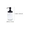 Beaupretty 1set Glass Bathroom Accessories Jar Style Lotion Bottle Toothbrush Holder and Swab Container Practical Stylish for Use Keep Your Bathroom Organized view 2