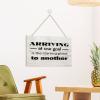 Wooden Signs, Rustic Arriving at One Goal is The Starting Point to Another Sign Plaque Pianted Quote Home Decor Farmhouse Garden Outdoor Wall Art 12"x18", view 3