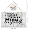 Wooden Signs, Rustic I Celebrate Myself, and Sing Myself Sign Plaque Pianted Quote Home Decor Farmhouse Garden Outdoor Wall Art 12"x18", view 2