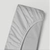Extra Deep Pocket Bottom Fitted Sheet - 1000-Thread-Count Egyptian Cotton Single Fitted Sheet Only, Extra Deep Pockets California King Size - Fits Upto 24-Inches Mattress - Light Gray view 1
