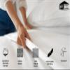 Extra Deep Pocket Bottom Fitted Sheet - 1000-Thread-Count Egyptian Cotton Single Fitted Sheet Only, Extra Deep Pockets California King Size - Fits Upto 24-Inches Mattress - Light Gray view 4