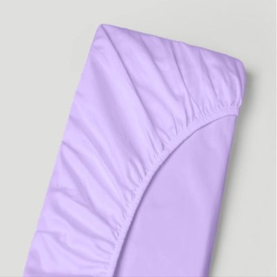 Extra Deep Pocket Bottom Fitted Sheet - 1000-Thread-Count Egyptian Cotton Single Fitted Sheet Only, Extra Deep Pockets California King Size - Fits Upto 24-Inches Mattress - Lilac