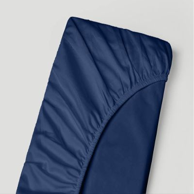 Extra Deep Pocket Bottom Fitted Sheet - 1000-Thread-Count Egyptian Cotton Single Fitted Sheet Only, Extra Deep Pockets California King Size - Fits Upto 24-Inches Mattress - Mediterranean Blue