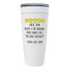 Mother's Day White Viking Tumbler 20oz - 5 Stars - Funny Sarcasm Five Stars Review Favorite Mom Grandma Stepmom Super Mommy Wife Relationship view 1