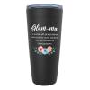 Mother's Day Black Viking Tumbler 20oz - Glam-Ma - Funny Sarcasm Grandmother Definition Grandparents Nana Nanny Novelty from Grandchild view 1