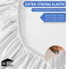 Extra Deep Pocket Bottom Fitted Sheet - 1000-Thread-Count Egyptian Cotton Single Fitted Sheet Only, Extra Deep Pockets California King Size - Fits Upto 24-Inches Mattress - Teal Blue view 3