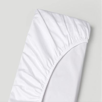 Extra Deep Pocket Bottom Fitted Sheet - 1000-Thread-Count Egyptian Cotton Single Fitted Sheet Only, Extra Deep Pockets Queen XL Size - Fits Upto 19-Inches Mattress - White