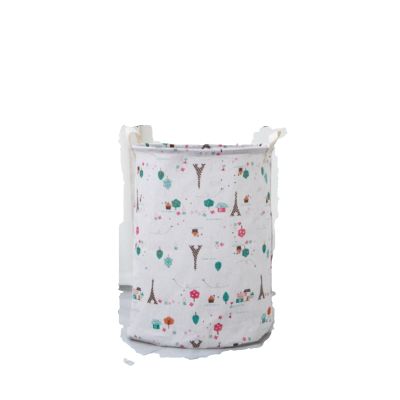 Dirty Clothes Laundry Basket Canvas Foldable Waterproof Dirty Laundry Basket Cotton Linen Toy Storage Basket For Baby