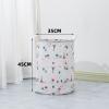 Dirty Clothes Laundry Basket Canvas Foldable Waterproof Dirty Laundry Basket Cotton Linen Toy Storage Basket For Baby view 2
