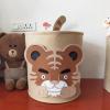 Baby Laundry Basket Sundries Storage Basket Foldable Toy Storage Bucket Dirty Clothes Container Folding Cartoon Animal Box view 3