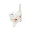 Polmedia Polish Pottery Cat Figurine - Pop of Poppy Pattern Handmade in Boleslawiec Poland by Ceramika Artystyczna + Certificate of Authenticity view 1