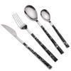 IKXO Silverware Set for 6, 24-Piece 18/10 Stainless Steel Satin Finish Flatware Set,Kitchen Utensil Set,Tableware Travel Cutlery Set for Camping Office School Lunch, Dishwasher Safe view 1