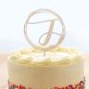 Boho Wedding Cake Topper, Single Letter Cake Charms, Last Name Initial Wedding Cake Topper, Personalized MonogramCake Topper, Wooden Cake Topper, Birthday Mother's Day Gifts view 3