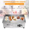 WICHEMI Commercial Electric Griddle 22" 3000W Flat Top Grill Countertop Griddle Stainless Steel Teppanyaki Grill w/Iron Cooking Plate for Restaurant Kitchen, 110V view 2