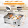 WICHEMI Commercial Electric Griddle 22" 3000W Flat Top Grill Countertop Griddle Stainless Steel Teppanyaki Grill w/Iron Cooking Plate for Restaurant Kitchen, 110V view 3