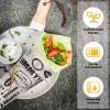 Chinco 1000 Pieces Newsprint Wax Paper Sheets Newspaper Theme Food Wrap Paper Grease Resistant Tray Liners Waterproof Wrapping Tissue Food Picnic for Kitchen Baking Hamburger (White Background) view 2