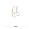 Boho Wedding Cake Topper, Single Initial Cake Topper, Initial Wedding Cake Topper, Custom Initial Cake Topper, Cake Topper Wooden, Engagement Party Mother's Day Gifts view 2