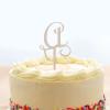 Boho Wedding Cake Topper, Single Initial Cake Topper, Initial Wedding Cake Topper, Custom Initial Cake Topper, Cake Topper Wooden, Engagement Party Mother's Day Gifts view 3