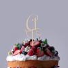 Boho Wedding Cake Topper, Single Initial Cake Topper, Initial Wedding Cake Topper, Custom Initial Cake Topper, Cake Topper Wooden, Engagement Party Mother's Day Gifts view 4