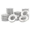Kuasting Curtain Grommets Surface 28 pcs Stainless Steel Eyelet Rings Inner Layer ABS Plastic Large Metal Grommets 1.65 Metal Grommets for Curtains (28) view 1
