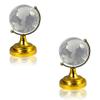 Geode Presents Feng Shui Vastu Crystal Glass Globe for Office Home Table, Success, Growth, Education, Business, Good Luck and Prosperity Combo Pack of 2#Aport-427 view 1