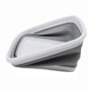 SAMMART 10L (2.6 Gallons) Collapsible Tub - Foldable Dish Tub - Portable Washing Basin - Space Saving Plastic Washtub (White/Grey, 2) view 4