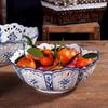 SCZWP8 Chinese Blue And White Porcelain Ceramic Fruit Plate Ornaments Retro Ceramic Fruit Plate Decoration Ceramic Crafts Coffee Table Candy Dried Fruit Plate Suitable For Living Room view 2